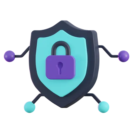 Network Protection  3D Icon