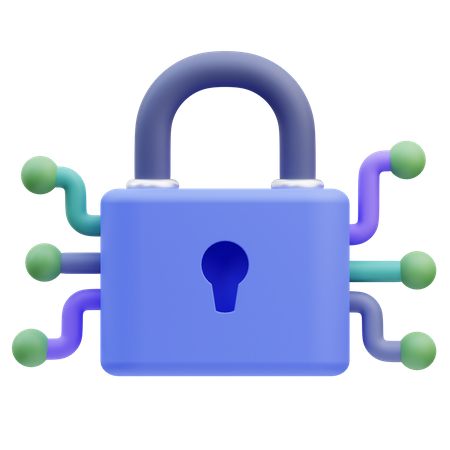 Network Security  3D Icon