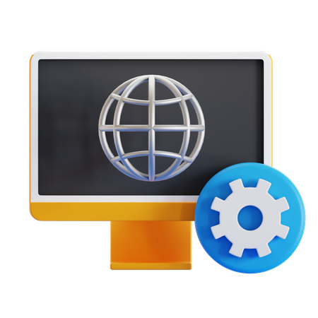 Network Setting  3D Icon