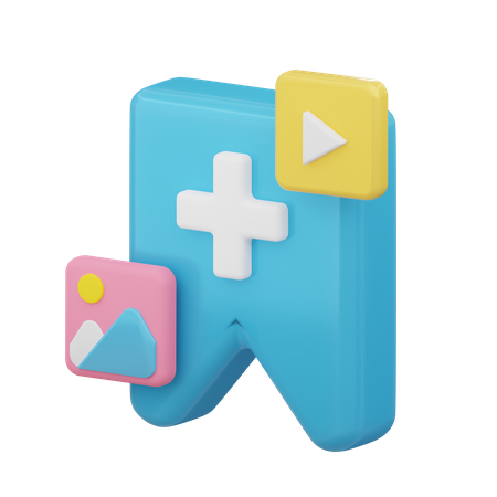 New Bookmark  3D Icon