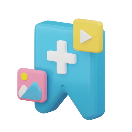 New Bookmark  3D Icon