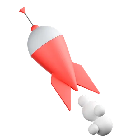 New business Rocket  3D Icon