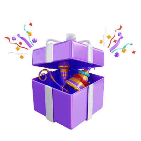 New Year Surprise  3D Icon