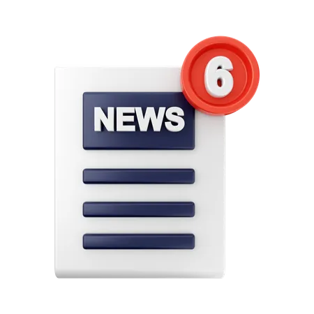 News Notification  3D Icon