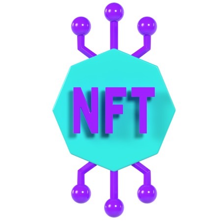 NFT  3D Illustration