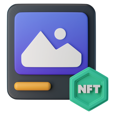 NFT Art  3D Icon