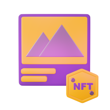 NFT Art  3D Illustration