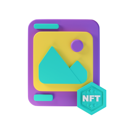 Art nft  3D Icon