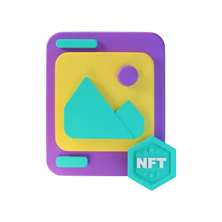 Art nft  3D Icon