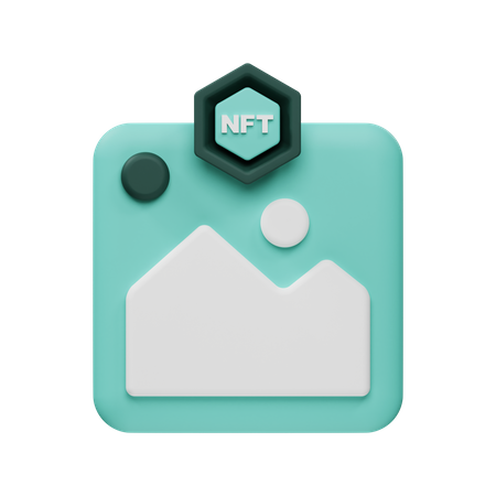 Art nft  3D Icon