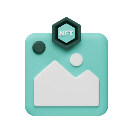 Art nft  3D Icon