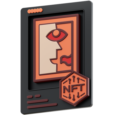 Art nft  3D Icon