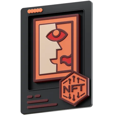 Art nft  3D Icon