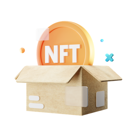 Caixa nft  3D Icon