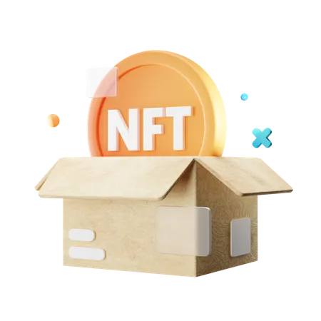 Caixa nft  3D Icon