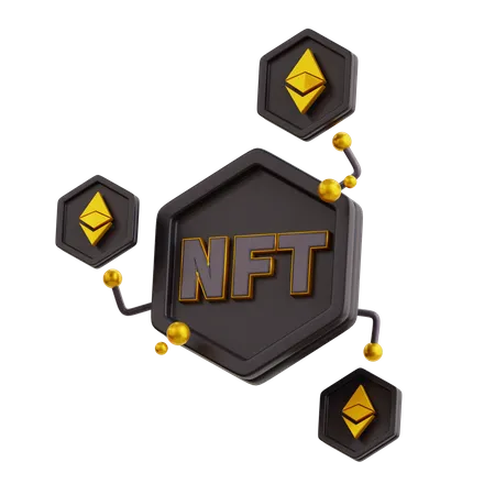 Échange nft ethereum  3D Icon