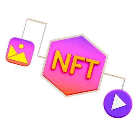 NFT File  3D Illustration