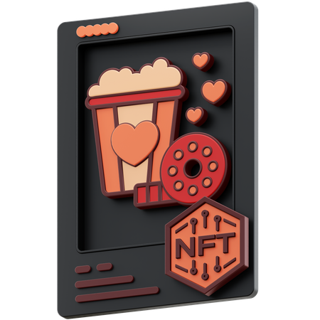 Film nft  3D Icon