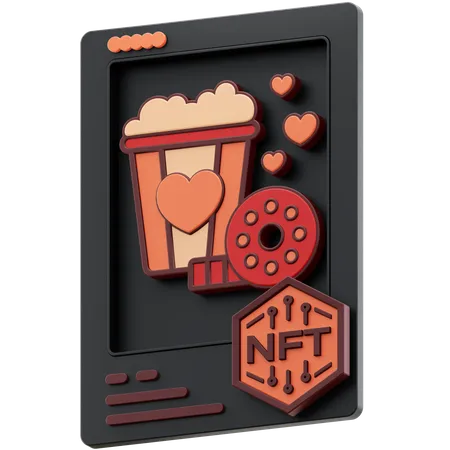 Film nft  3D Icon