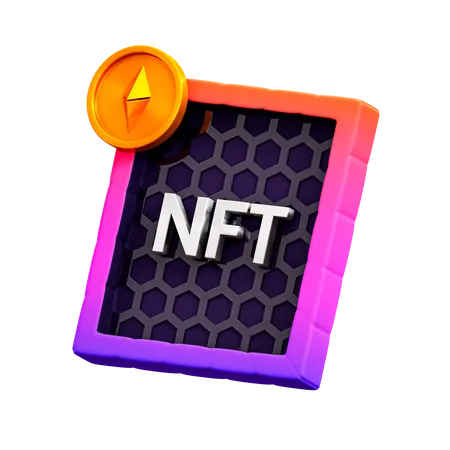 NFT Frame Art  3D Illustration