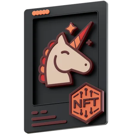 Licorne nft  3D Icon