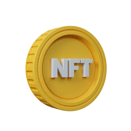 Moneda nft  3D Icon