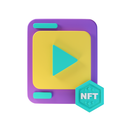 Nft Video  3D Icon