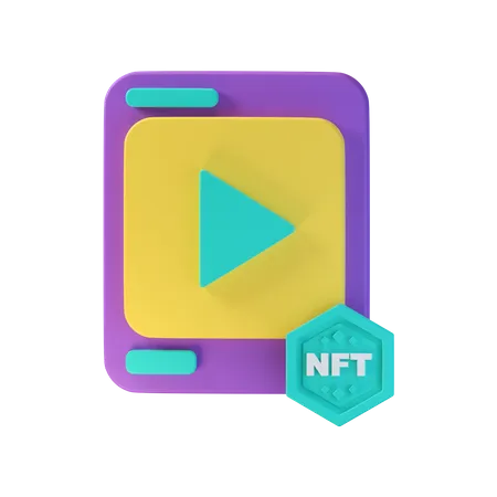 Nft Video  3D Icon