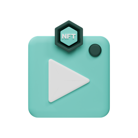 Nft Video  3D Icon