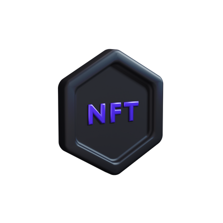 Accent de vue latérale nft  3D Icon