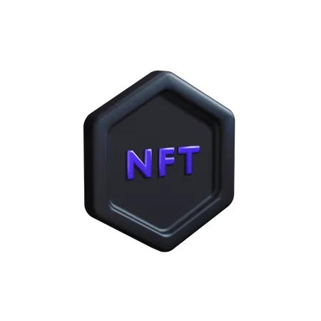 Accent de vue latérale nft  3D Icon