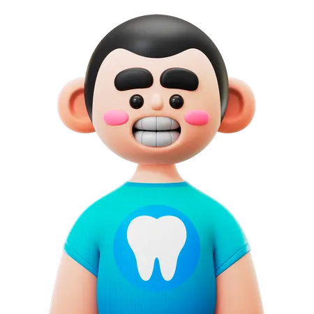 Niño sonriente  3D Icon