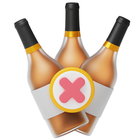 No alcohol  3D Icon