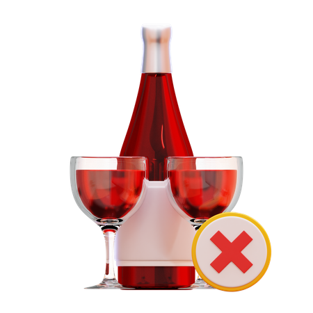 No alcohol  3D Icon