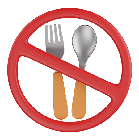 No Food  3D Icon