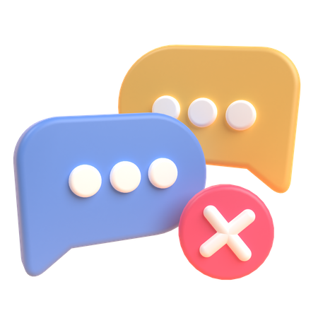 No Message  3D Illustration