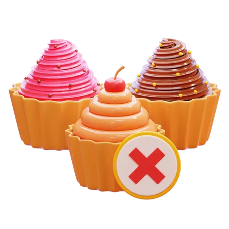 Sin comida dulce  3D Icon