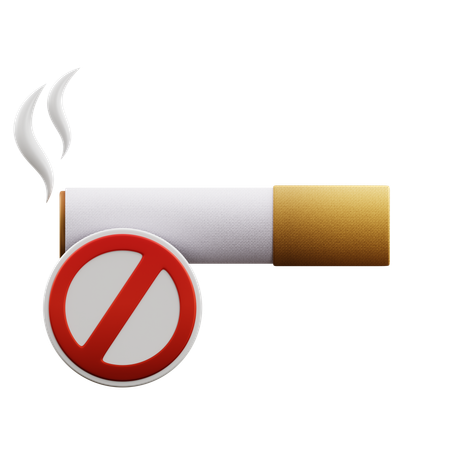 NO SMOKING  3D Icon