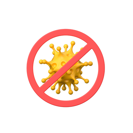 No Virus  3D Icon