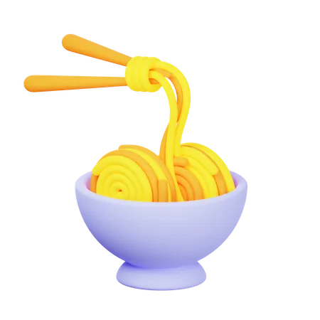 Noodles Bowl  3D Icon