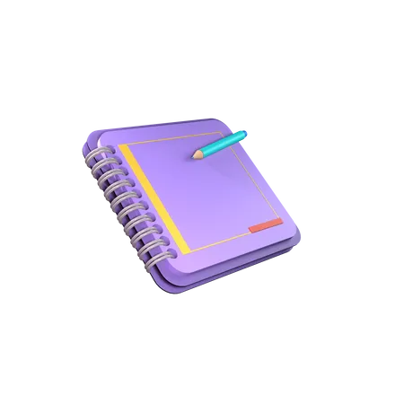 Notebook  3D Icon