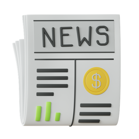 Noticias financieras  3D Icon