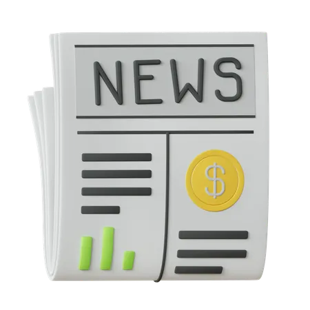 Noticias financieras  3D Icon