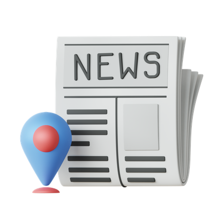 Noticias locales  3D Icon