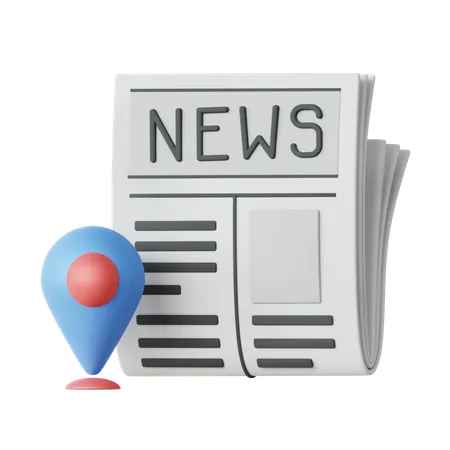 Noticias locales  3D Icon