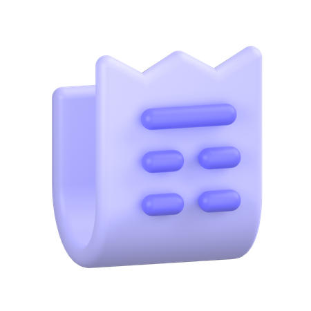 Document  3D Icon