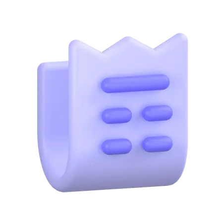 Document  3D Icon