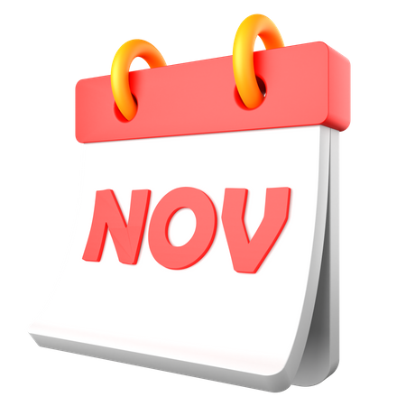 Novembre  3D Icon