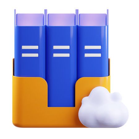 Nube de datos  3D Icon