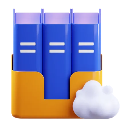 Nube de datos  3D Icon